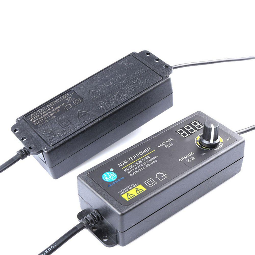 Top Adjustable Voltage AC DC 3V-24V US EU Plug Dengan Display Charger