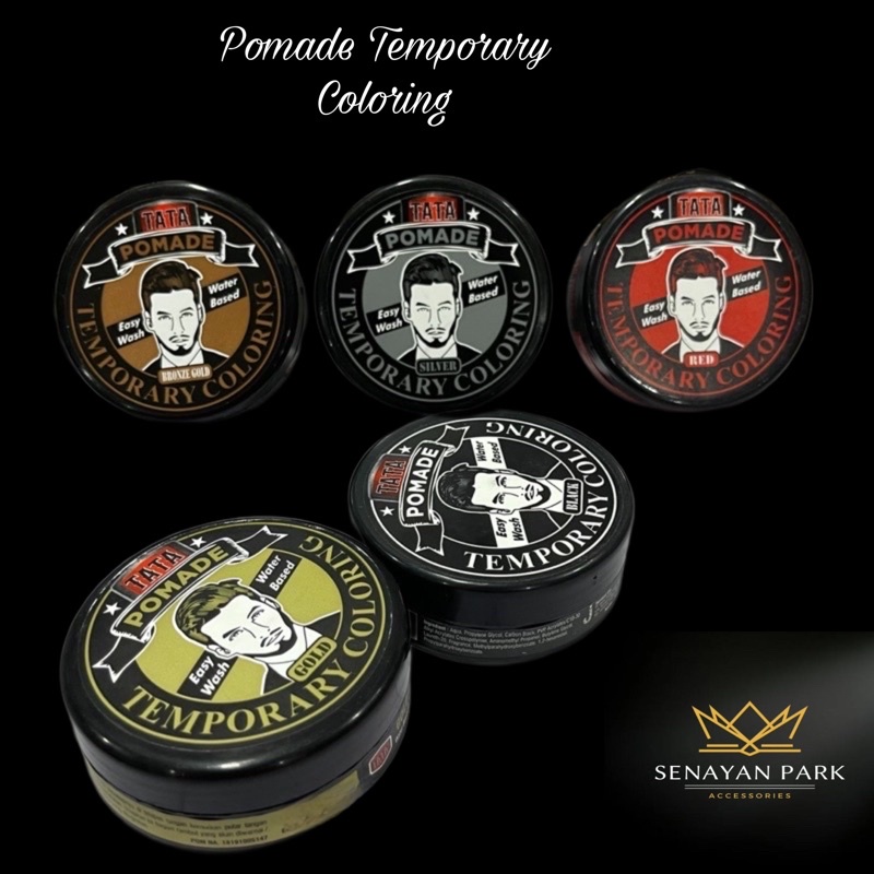 Tata Pomade temporary hair coloring easy wash/water based 75gr