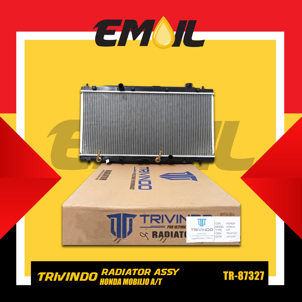 Radiator assy Honda Mobilio AT matic TR-87327 merk trivindo