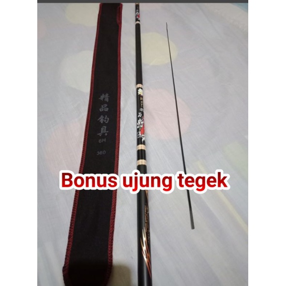 TEGEK KAKU SUPER LEADER 360 BONUS UJUNG CARBON