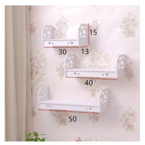 Rak Dinding Gantung Ambalan Dinding 3in1 WPC - Rak 3in1 Vintage 3 Susun Vintage Wall Mounted Rack