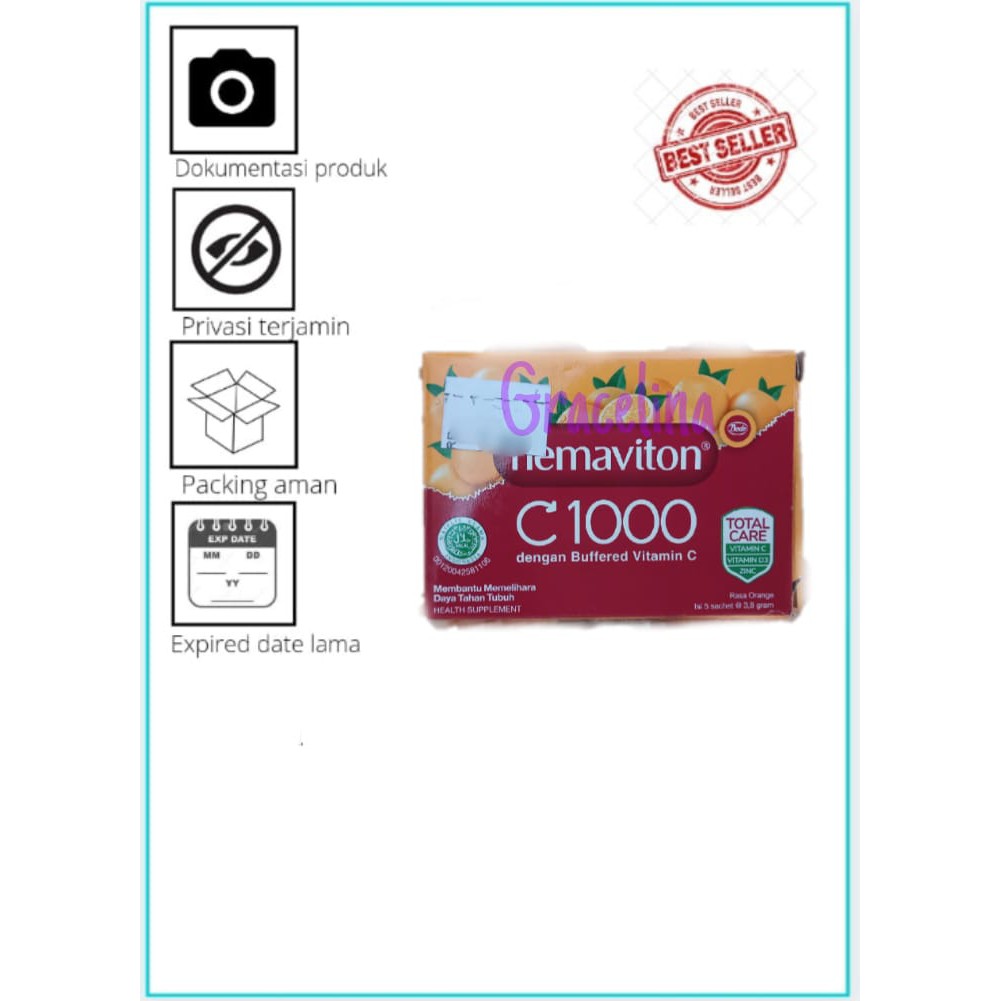 

Hemaviton C 1000 Rasa Orange 4 g 5 Sachet