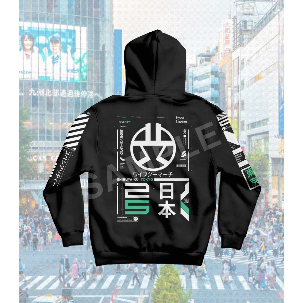 Jaket Hoodie Techwear Futuristic - Project Shibuya 01