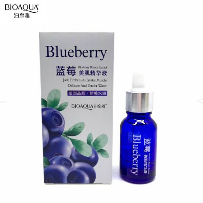 Serum Anti Aging Bioaqua Blueberry Essence 15 ML / Anti Jerawat & Flek Hitam Whitening Serum