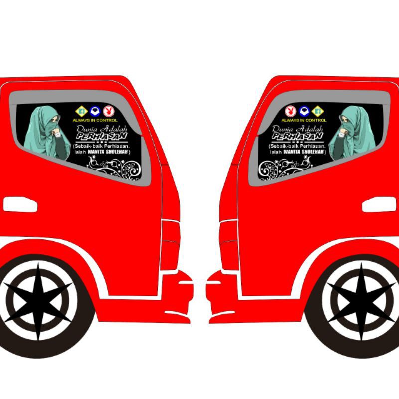 [Terlaris] Sticker Cutting Kaca Samping Truk Stiker Truk Stiker Kaca Truk Stiker Kaca