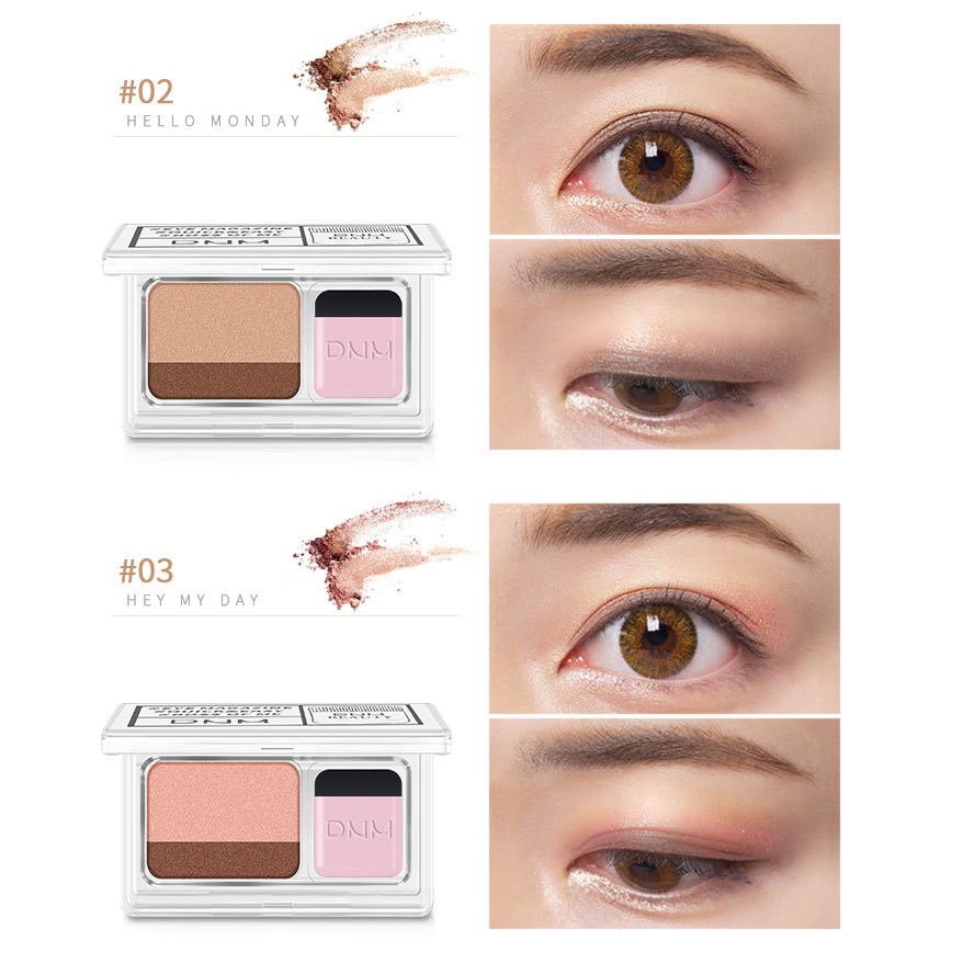 DNM TWO TONE GARDIENT EYESHADOW MATTE WATERPROOF EYESHADOW DUA WARNA