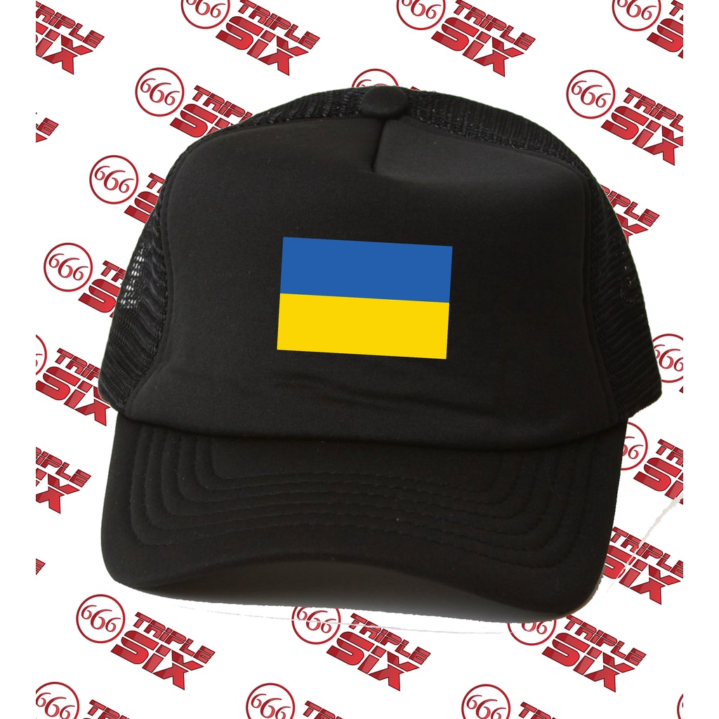 Topi Trucker Ukraine Flag Bendera Ukraina