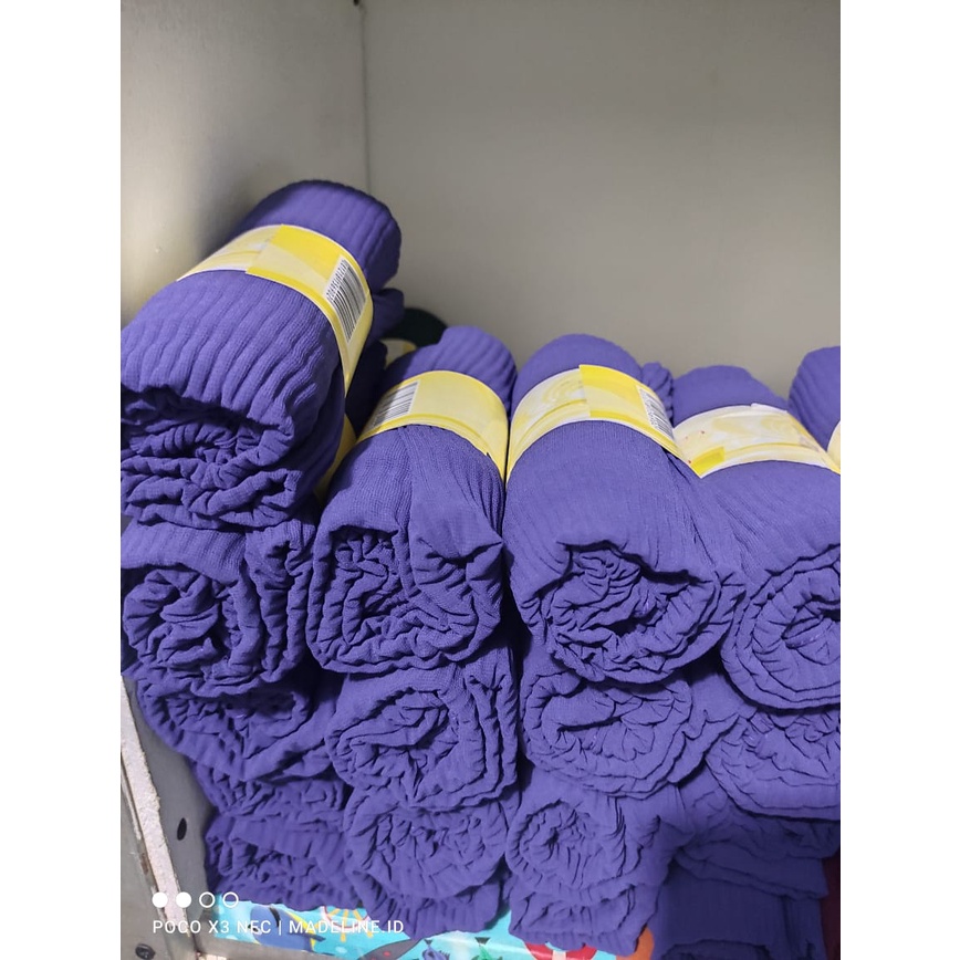 Pashmina plisket FULL ceruty armany (GROSIR) /Pashmina plisket ceruty bebydoll premium/hijab premium-biru BCA