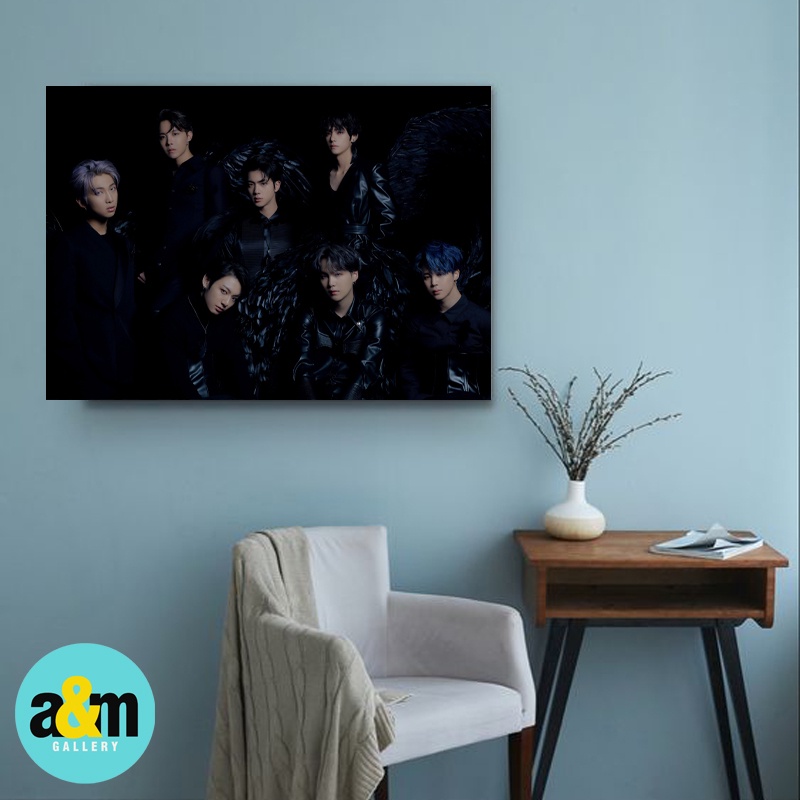 Poster Kayu BTS BANGTAN BOY Ukuran A4 LANDSCAPE I Hiasan Dinding Dekorasi Kamar I Poster Kayu K-POP Dekorasi Kamar - A&amp;M