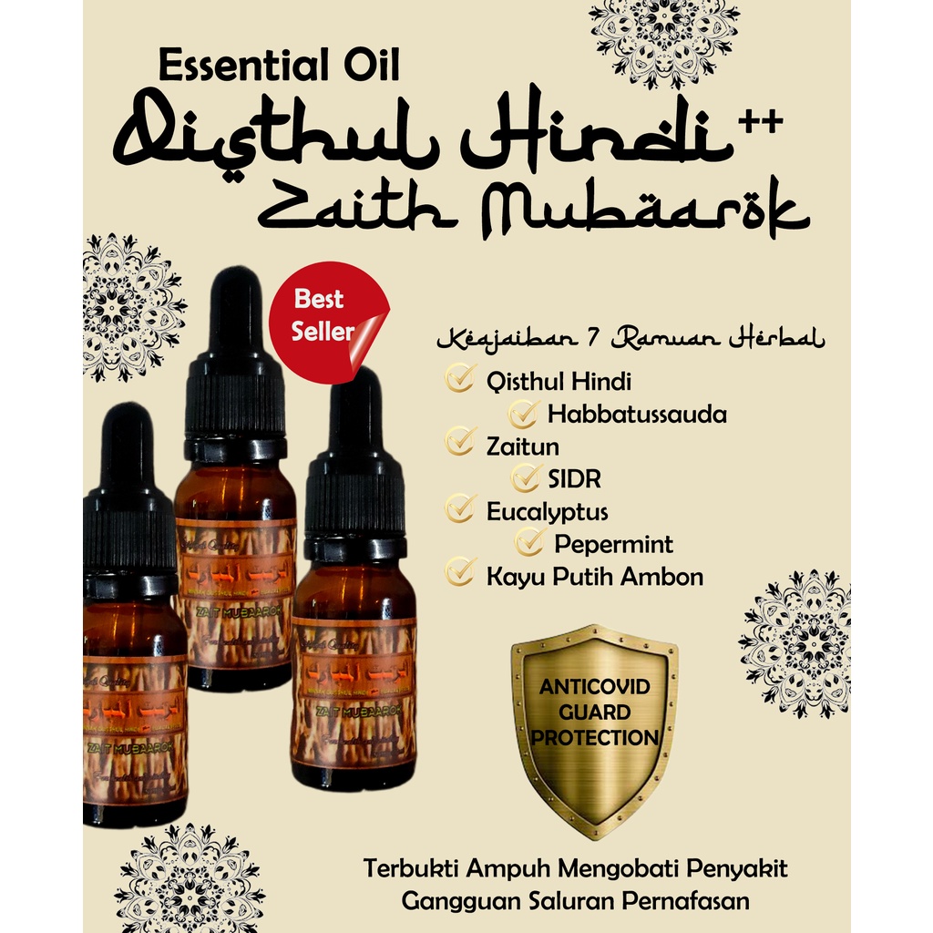 Zait Mubaarok Qisthul Hindi Essential Oil