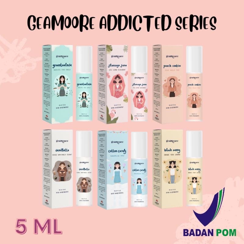 GEAMOORE ADDICTED SERIES BPOM GEAMOORE PERFUME 5ML / PARFUM GEAMOORE 5ml