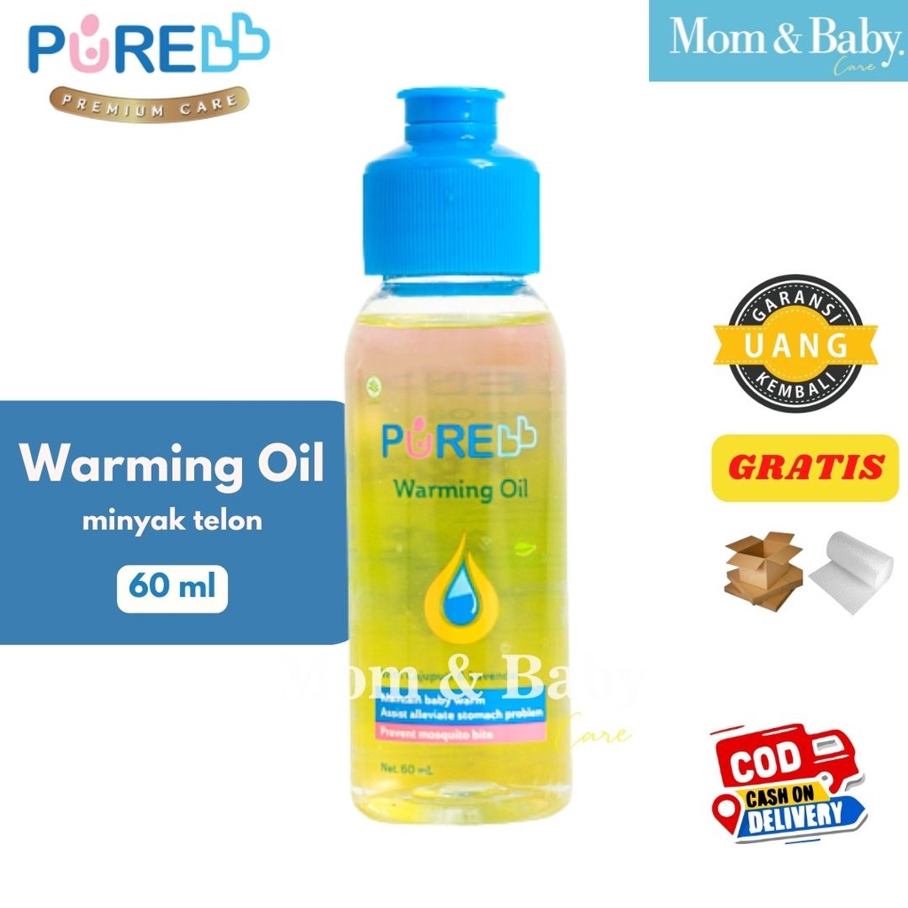 PURE BB Warming Oil 60ml Minyak Telon Pure Baby