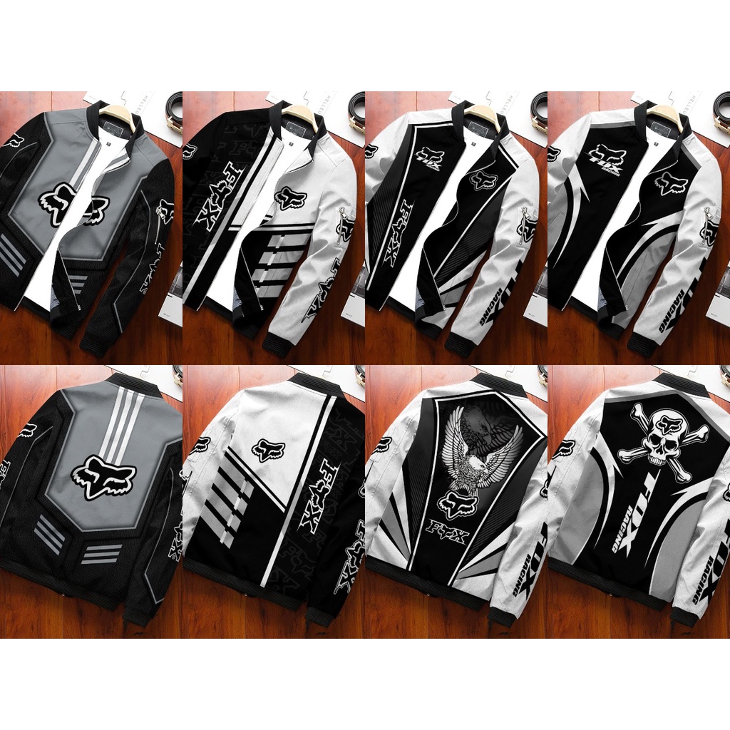 EXCLUSIVE JAKET FOX JAKET PRIA BOMBER JAKET FOX PRINTING FREE NICKNAME & LOGO