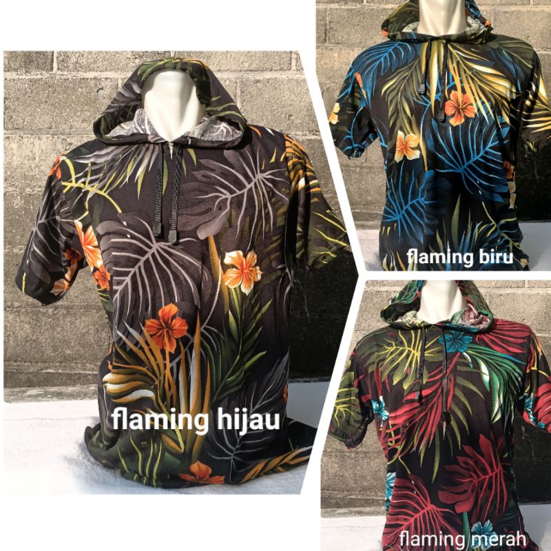 kaos Hoodie flaming size S-5XL