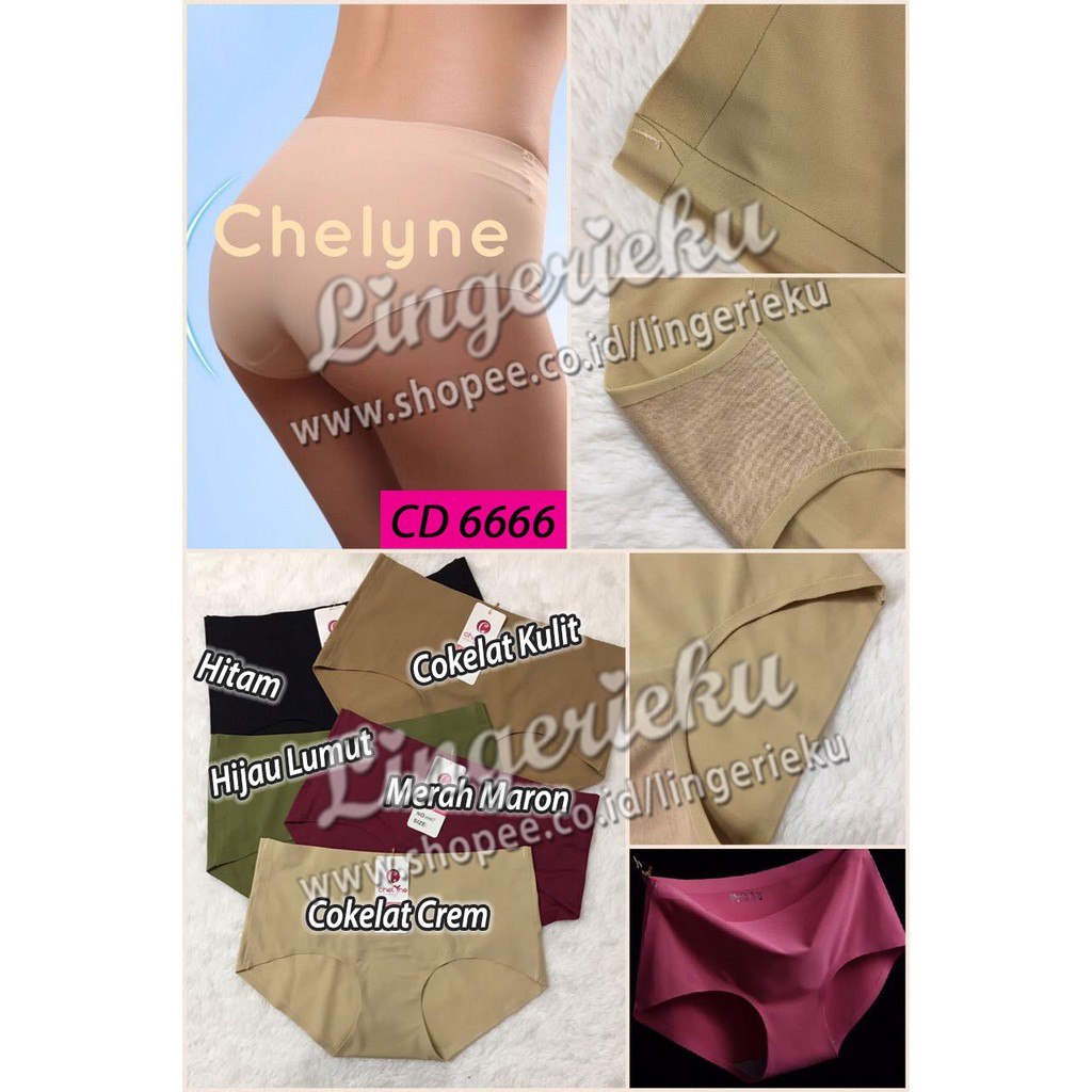 Celana Dalam Wanita Seksi Tanpa Jahitan Seamless Chelyne 6666 ALL SIZE FIT TO L