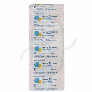 PROVE D3 1000 IU DAN 5000 IU STRIP 10 TABLET
