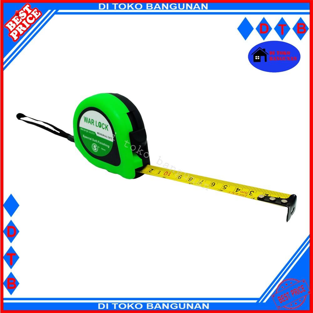 Meteran Roll Bahan ABS Doft Varian 3M 5M 7.5M Warlock