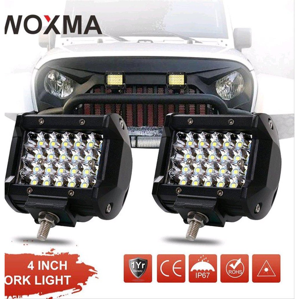 LAMPU TEMBAK SOROT LAMPU KABUT FORKLIFT BUS TRUCK MOBIL CREE USA CHIP 72WATT NEW WORKLIGHT 12-48VOL