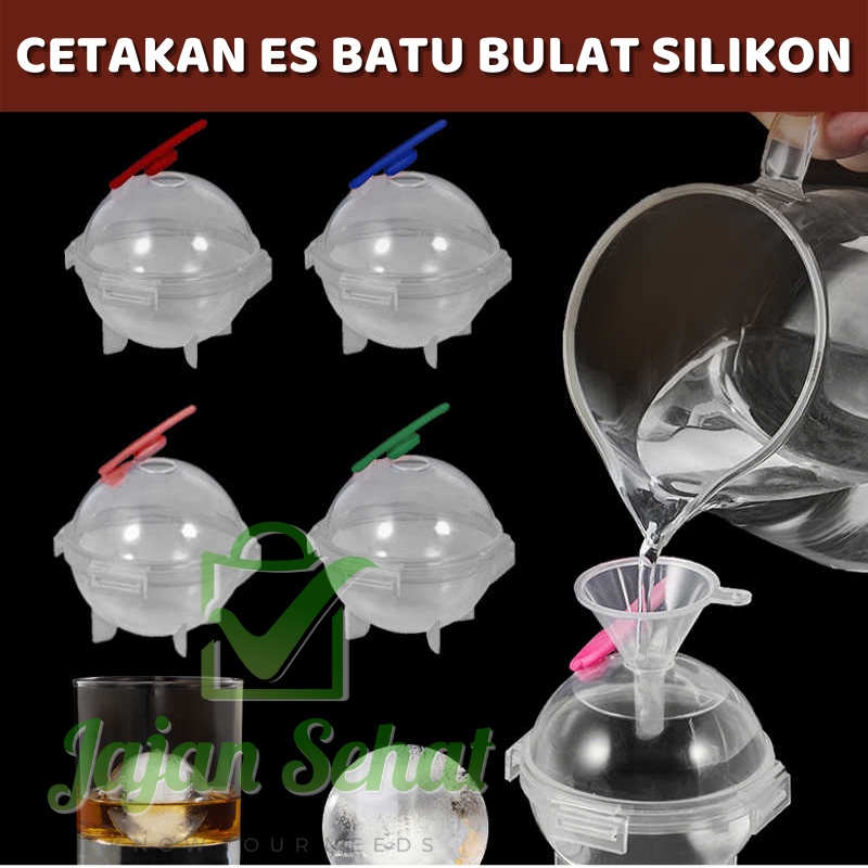 Cetakan Es Batu Bulat Silikon