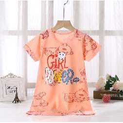 ( Mia ) Daster Anak Perempuan Import, Dress Piyama Motif Karakter Lucu Model DA006-008
