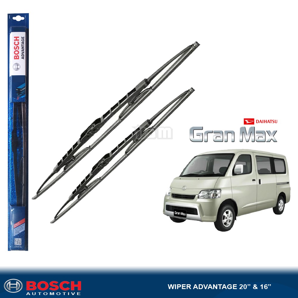 Bosch Advantage / Karet Wiper Mobil Daihatsu Gran Max Luxio (Sepasang) / Wiper Gran Max PU