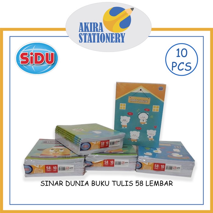 

(BISA COD) BUKU TULIS SIDU / SINAR DUNIA 58 LEMBAR (10 PCS)