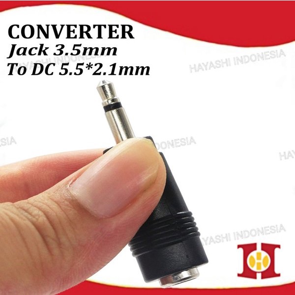 Jack Converter DC 2.1x5.5mm To Mono 3.5mm Adapter Bor Mini Drill PCB - 5pcs