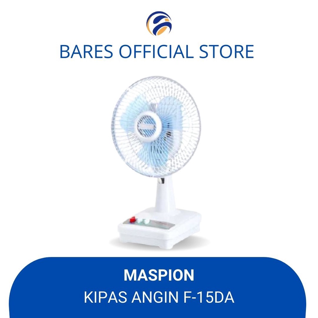 Kipas Angin Meja Desk Fan MASPION F-15 DA / F-15DA