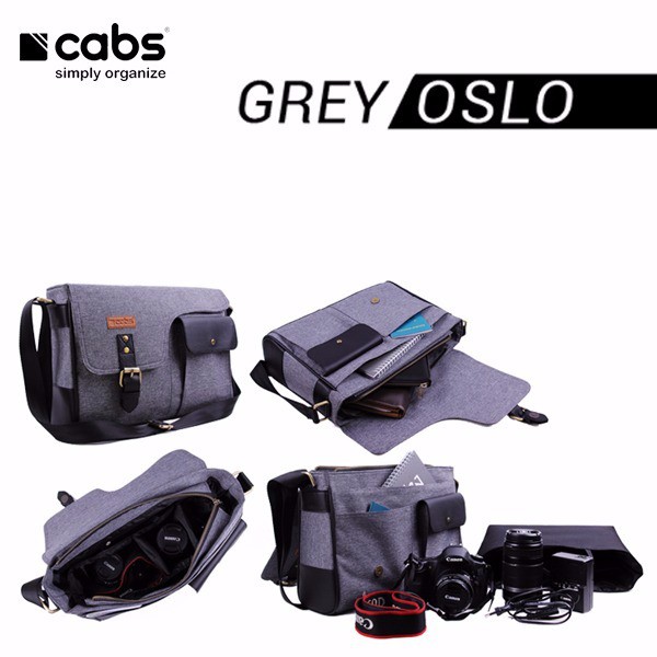 Cabs Pocket Oslo - Grey (Tas Selempang Pria & Wanita, Tas Laptop 12") F-20