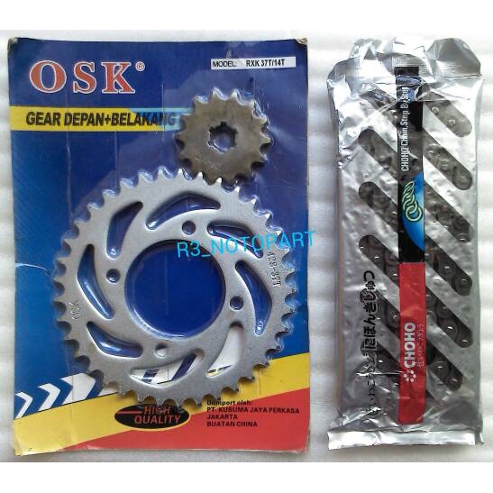 gir set / gear rantai paket set rx king osk choho