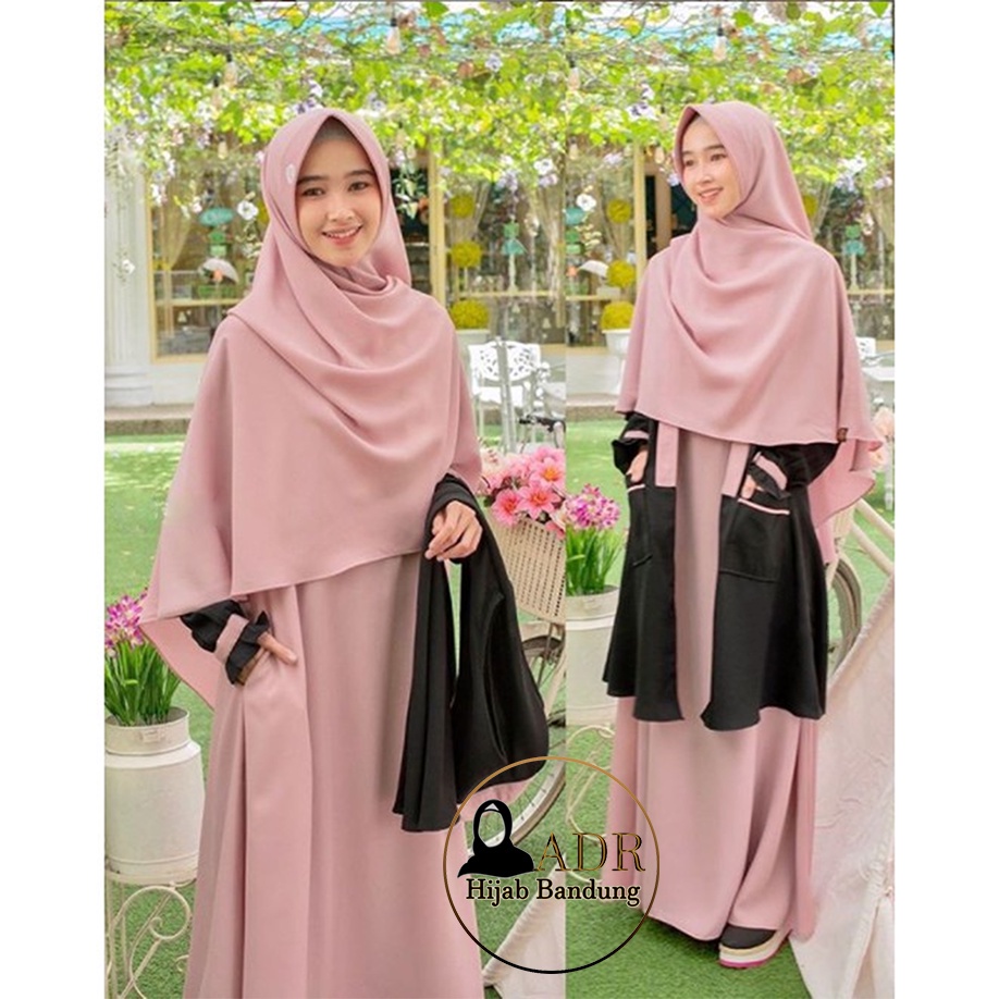 Gamis Syari Kekinian Murah Muslimah Dewasa Model Syar'I D7G5 Terbaru Terlaris Cewek Wanita Remaja Be