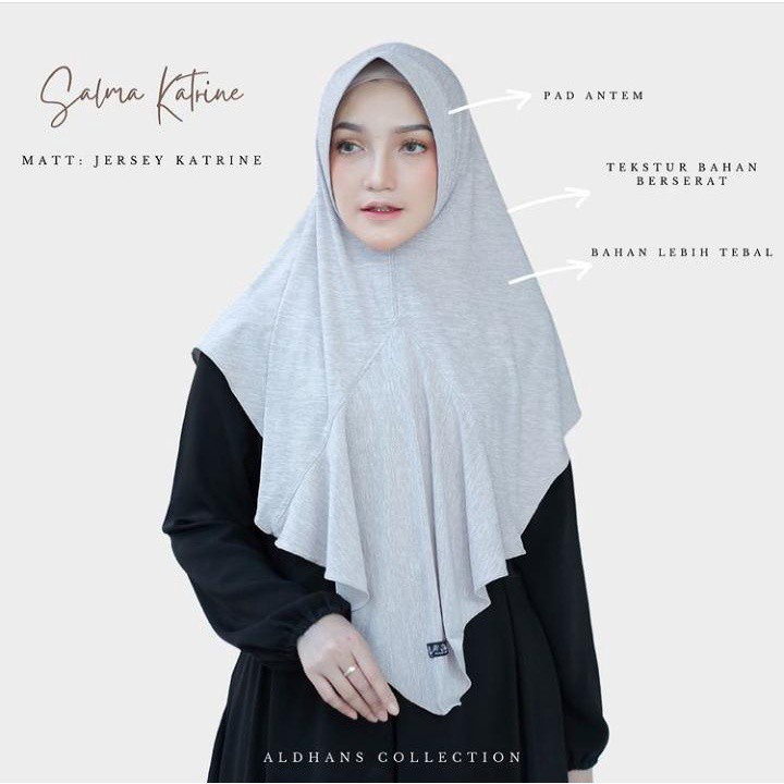 Jilbab Instan Pad Salma Katrine By Al-Dhans