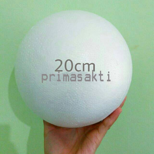

Sterofoam Gabus bola 20 cm putih 1 BIJI