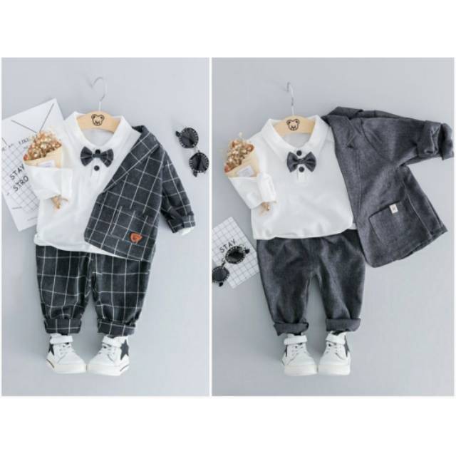 6 24m BAJU PESTA BABY COWOK LAKI LAKI SETELAN JAS BAYI 6 24m BAJU PESTA BABY COWOK LAKI LAKI SETELAN JAS BAYI