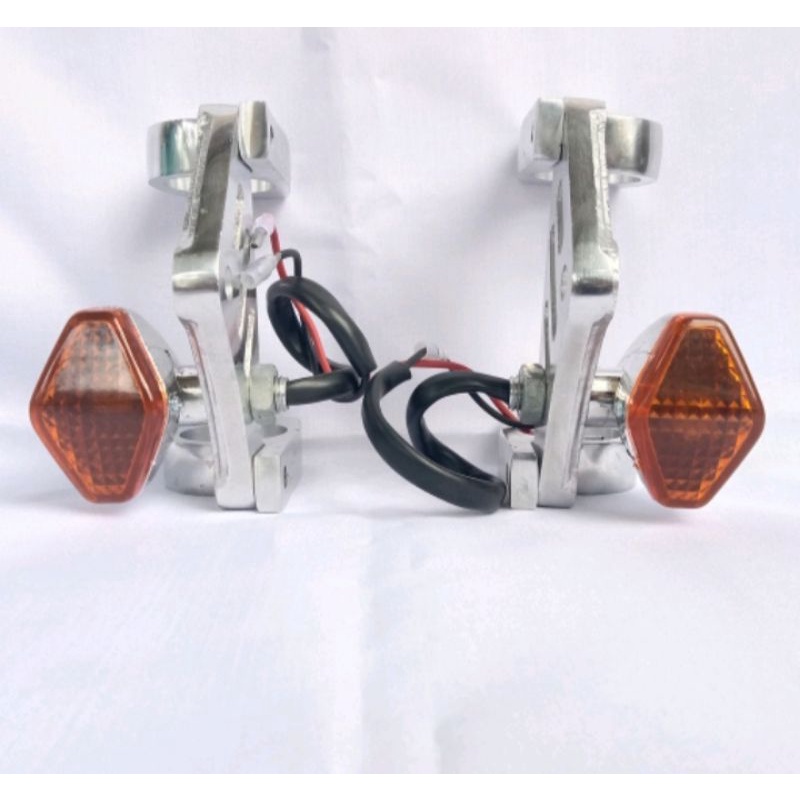 pangkon lampu H4 kupingan cnc cicin AS 31 dan 33 set aneka sein