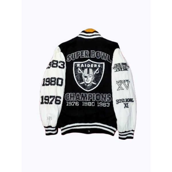 jaket varsity NFL RAIDERS LIMITED EDITION SECOND ORIGINAL