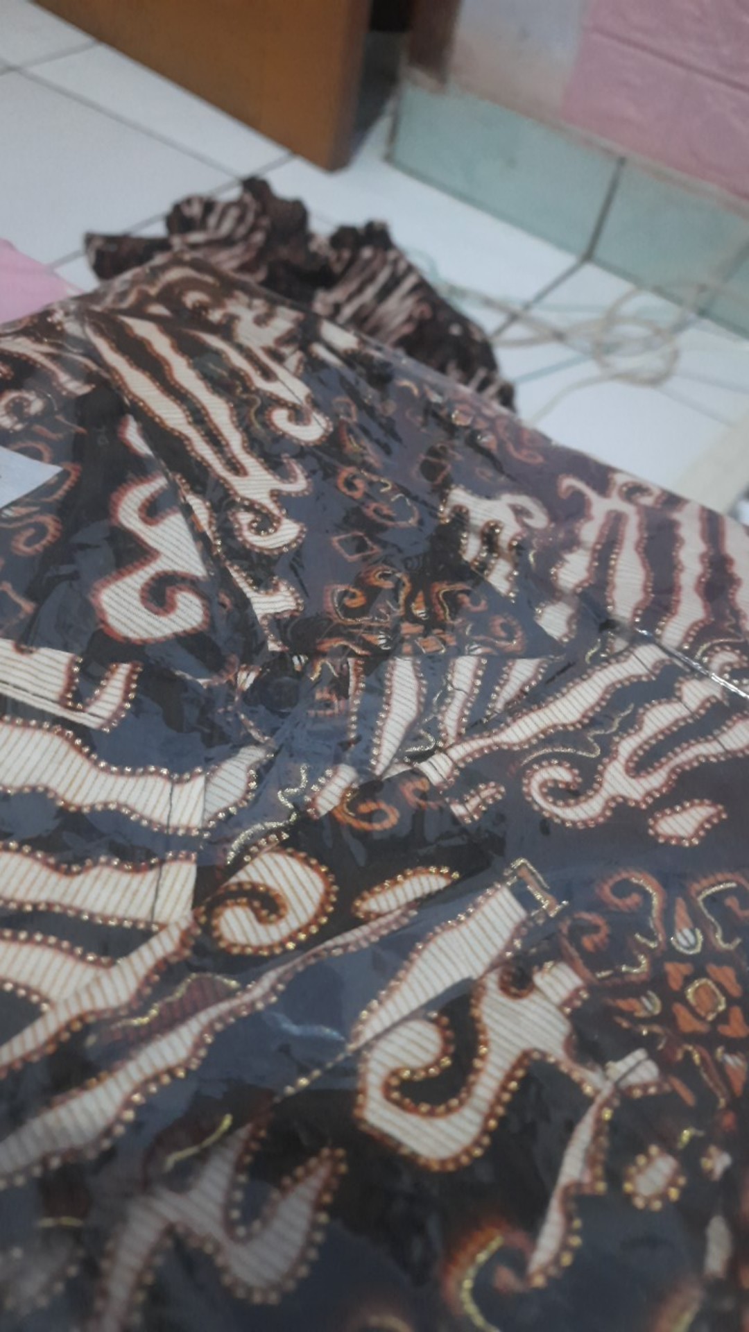 Couple Batik Modern Kemeja Lengan Panjang Rok Wisuda Acara Seragaman Keluarga Kondangan