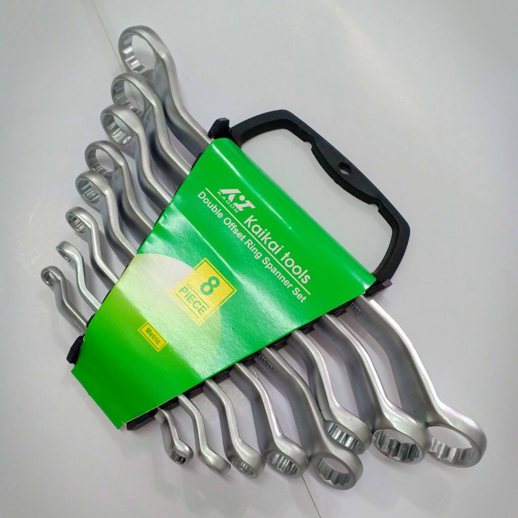Kunci Ring Set 8 pcs KAGON Kunci Ring Kunci Ring Pas Set Kunci Double Offset Ring Spanner Set 8 pcs 
