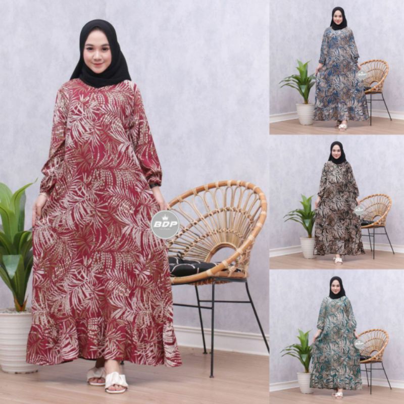 Baju Muslim Gamis batik Rayon Terbaru