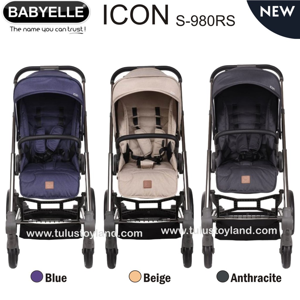 Stroller Babyelle Icon S 980 RS Baby Elle S980 Reversible Pram Kereta Dorong Bayi Hadap Ibu