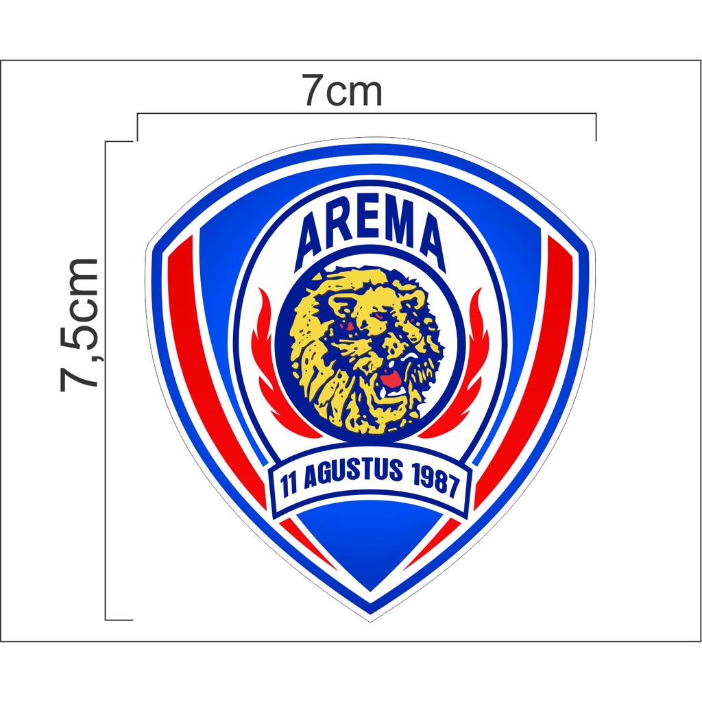 

Stiker printing logo arema, sticker arema