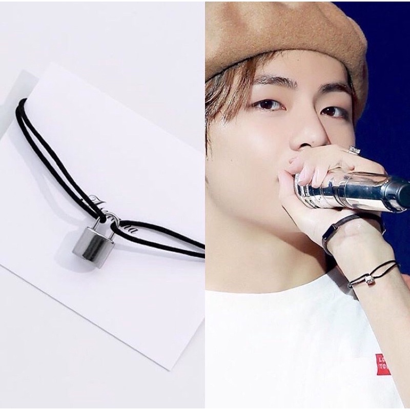 READY STOCK Gelang Asmama Duar Padlock Gembok V (Taehyung) BTS + Freebies