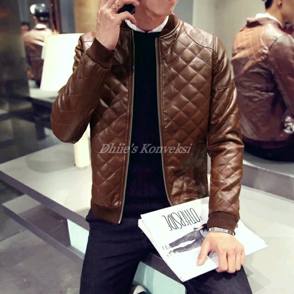 Jaket Semi Kulit Pria & Jaket Kulit Asli Murah . Jaket Keren Anak Muda&