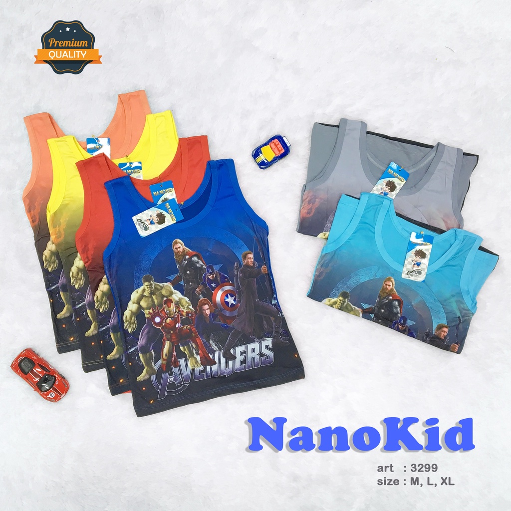 NANOKID | Singlet Anak Cowok / Kaos Dalam Anak Cowok KARAKTER