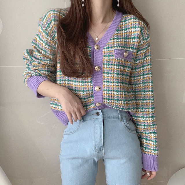 33072 Sweater Wanita Knitwear Korea Knitwear Murah Outer Cardigan