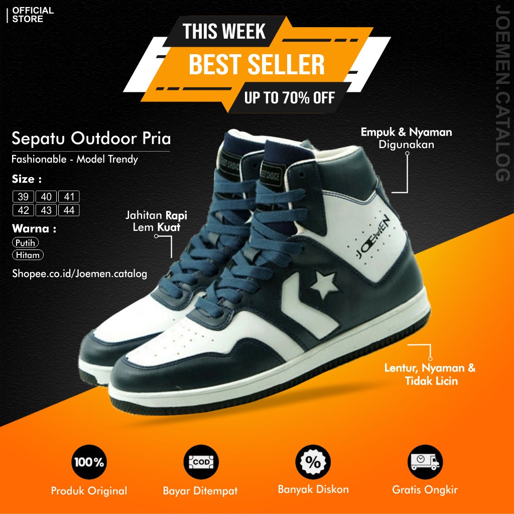 Sepatu Sneakers Pria Import Original Murah J 26 | Sepatu Impor | Sepatu Import | Sepatu Sport