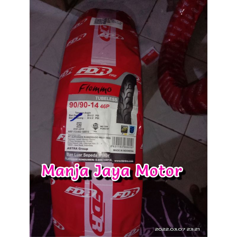 ban luar tubeles belakang FDR flemmo 90/90-14 for beat / vario / spacy / vario 125/ 150