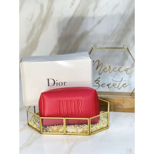 Dior limited edition red pouch
