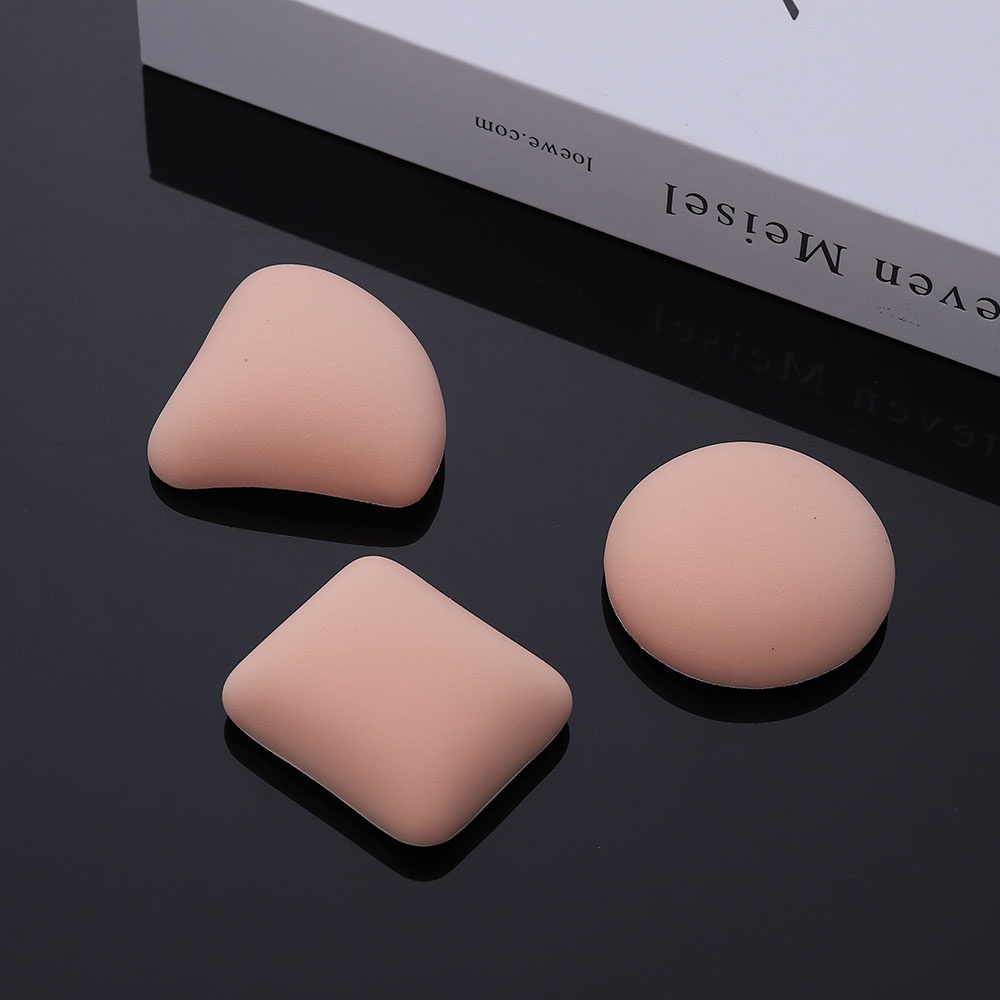 1pc Spons Puff Air Cushion BB Foundation Bentuk Persegi Segitiga Bulat Untuk Alat Makeup