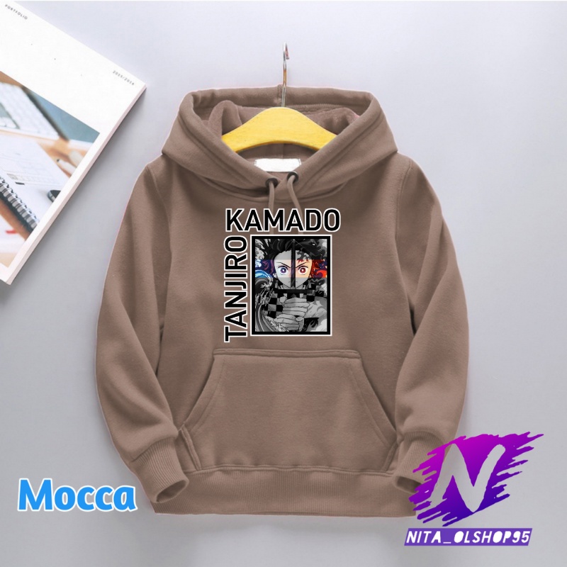 jaket hoodie anak tanjiro kamado